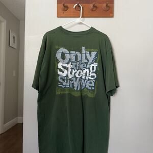 1996 Only The Strong Survive Vintage Jesus Tee Size 2XL